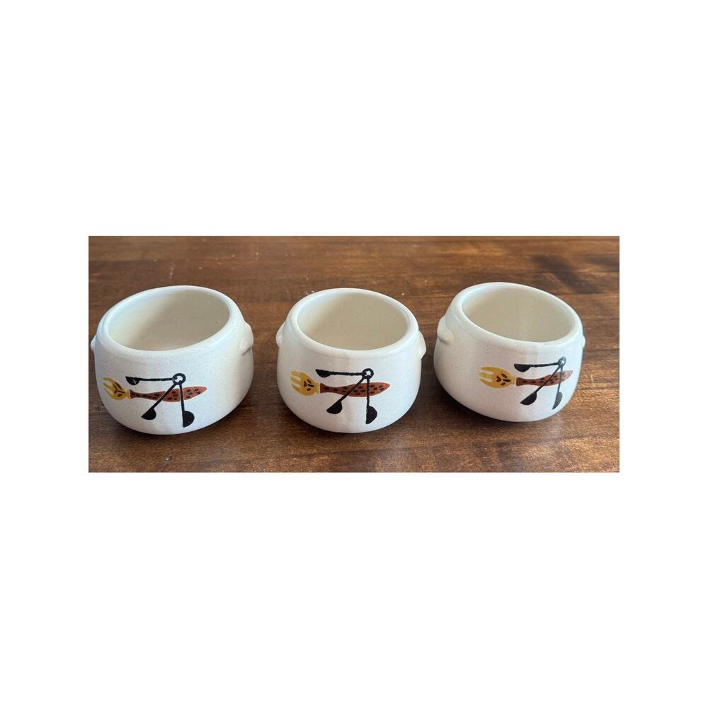 VTG MCM WestBend Condiment Bowls  Rare!